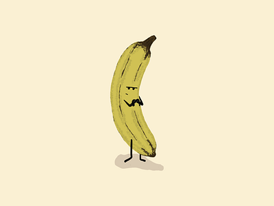 Pouting Banana adobe fresco banana illustration pouting