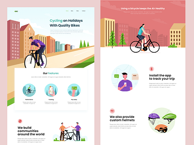 Landing Page Bycicle