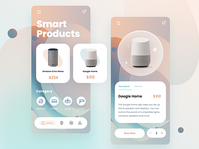 Smart Home App app details page gradient icon smart app smart home store ui