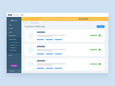 Payment dashboard UX
