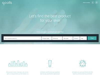 Qootis - Beauty products search engine.