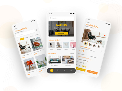 Furniture App app app design chair design discount enhance living space furniture app home decor mobile app morden furniture online shopping sale uidesign uiux