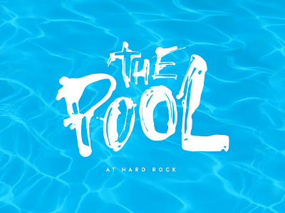 The Pool 2d hard rock hotel illustration ink logo paint party pool water weird