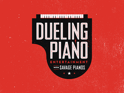 Dueling Piano Entertainment bar brand casino coaster dueling piano entertainment foxwoods illustration logo lounge mockup music piano rock rock and roll savage show