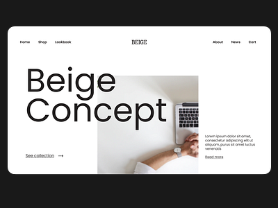 Beige Homepage