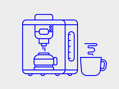 Smart Home Icons. Coffee Maker