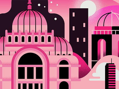 CDMX. Bellas Artes bellas artes cdmx city flat icon mexico city vector