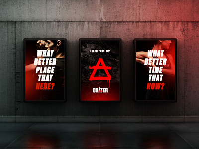 Brand identity for CRÁTER branding crater fire fitness fuego gym health logo mexico sport volcano
