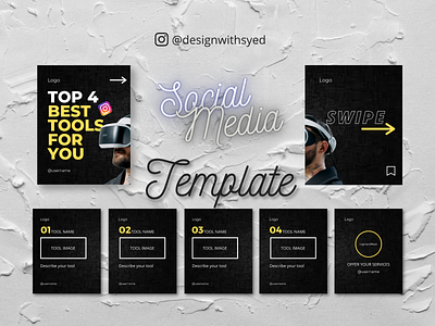 Social Media Carousel Template for Instagram/PInterest