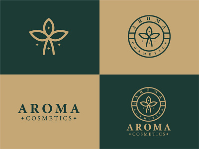 AROMA COSMETICS - Logo Design beauty branding cosmetics brand cosmeticslogo logo logo design