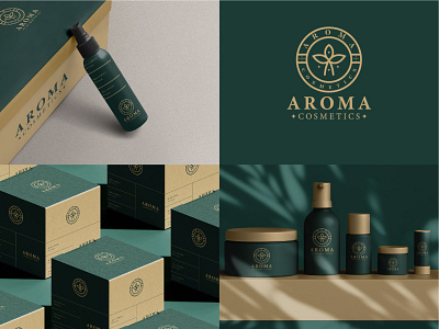 AROMA COSMETICS BRANDING aroma logo beauty branding cosmetics brand cosmetics logo logo logo design skin logo