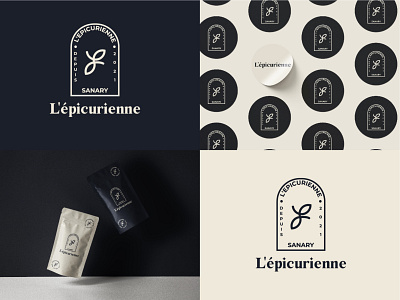 l'épicurienne Logo Design - BRANDING bio brand bio product brand branding coffee brand coffee logo cosmetics brand logo
