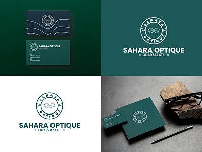 Sahara Optique - Logo design glasses logo optic optical optique sahara sahara optique sahra sunglasses