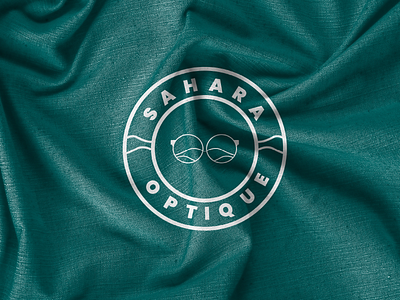 Sahara Optique logo design desert glasses logo optic optical store sahara sahara logo sunglasses