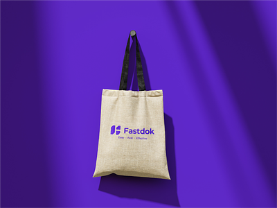 Fastdok Logo Design - ✌ bag branding docs letter f logo logo design saas ui