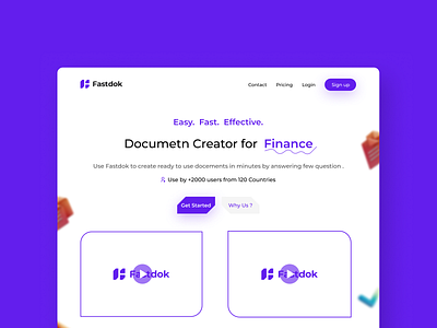 Fastdok Landing page.