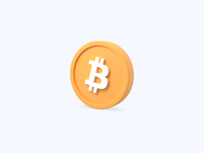 Bitcoin 3d 3d art 3d artist 3d design 3d designer 3d icon 3d icons 3d modeling icon illustration ui ui design