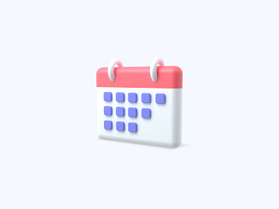 Calendar 3d 3d art 3d artist 3d design 3d designer 3d icon 3d icons 3d modeling icon illustration