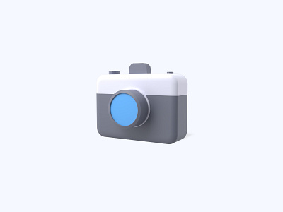 Camera 3d 3d art 3d artist 3d design 3d designer 3d icon 3d icons 3d modeling icon illustration ui