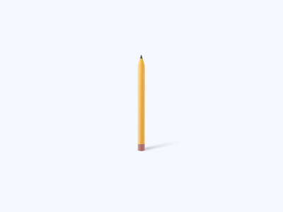 Pencil 3D icon 3d 3d art 3d artist 3d design 3d designer 3d icon 3d icons 3d modeling freebie freebies icon illustration ui ui design