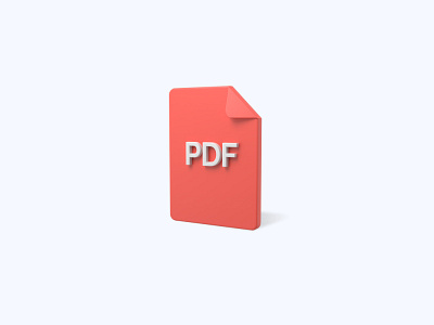 PDF 3D icon