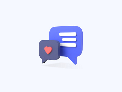 Message 3D icon 3d 3d art 3d artist 3d design 3d designer 3d icon 3d icons 3d modeling chat freebie freebies icon illustration ui