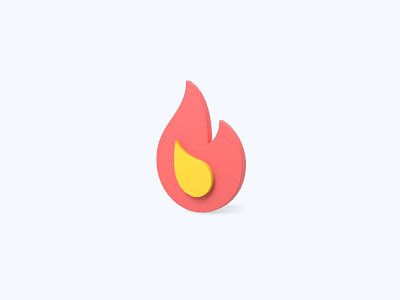 Fire 3D icon 3d 3d art 3d artist 3d design 3d designer 3d icon 3d icons 3d modeling fire freebie freebies icon illustration