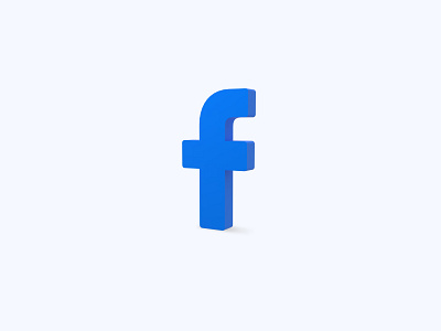 Facebook 3D icon