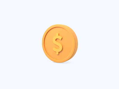 Coin 3D icon