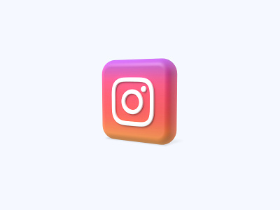 Instagram 3D icon 3d 3d art 3d artist 3d design 3d designer 3d icon 3d icons 3d modeling freebie freebies icon illustration instagram ui ui design