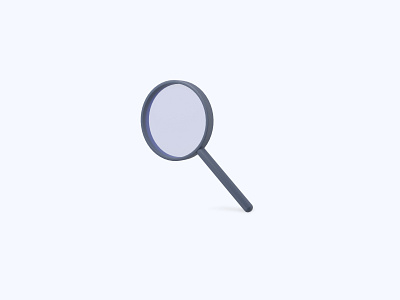 Magnifier 3D icon