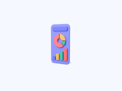 Mobile app 3D icon