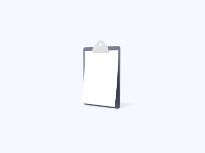 Clipboard 3D icon