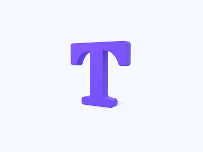 Text 3D icon
