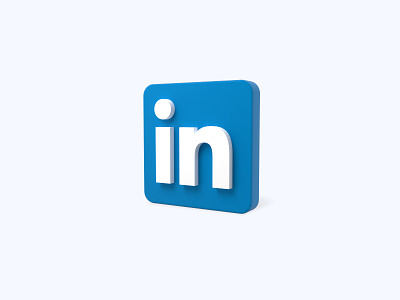 Linkedin 3D icon 3d 3d art 3d artist 3d design 3d designer 3d icon 3d icons 3d modeling freebie freebies icon illustration linkedin social social network ui