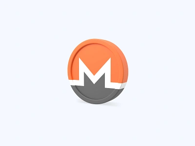 Monero 3D icon 3d 3d art 3d artist 3d design 3d designer 3d icon 3d icons 3d modeling crypto crypto currency cryptocurrency freebie freebies icon illustration monero ui xrm