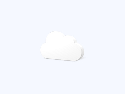 Cloud 3D icon