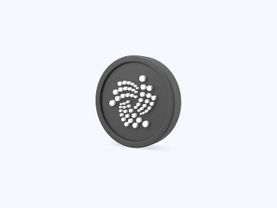 IOTA 3D icon 3d 3d art 3d artist 3d design 3d designer 3d icon 3d icons 3d modeling coin crypto crypto currency freebie freebies icon illustration iota ui