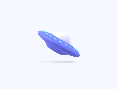 UFO 3D icon 3d 3d art 3d artist 3d design 3d designer 3d icon 3d icons 3d modeling alien freebie freebies icon illustration spaceship ufo ui