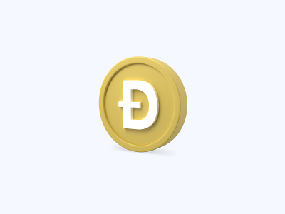 Dogecoin 3D icon 3d 3d art 3d artist 3d design 3d designer 3d icon 3d icons 3d modeling coin crypto crypto currency doge dogecoin freebie freebies icon illustration ui