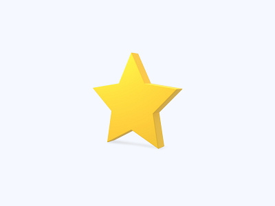 Star 3D icon