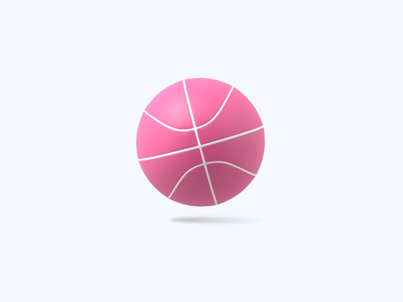 Dribbble 3D icon by free3dicon.com on Dribbble