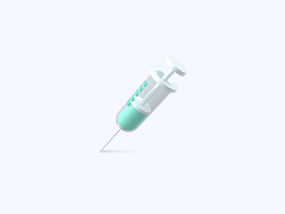 Syringe 3D icon