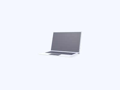 Laptop 3D icon