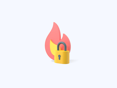 Firewall 3D icon
