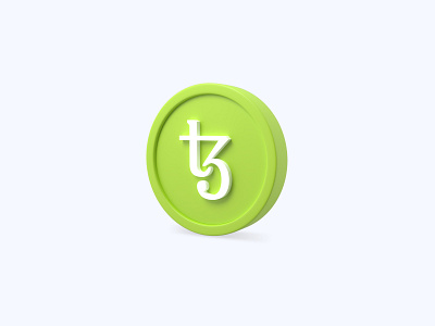 Tezos 3D icon 3d 3d art 3d artist 3d design 3d designer 3d icon 3d icons coin crypto cryptocurrency freebie freebies icons tezos ui xtz