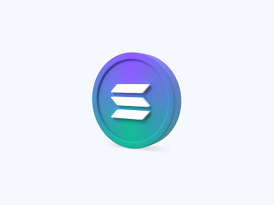 Solana 3D icon