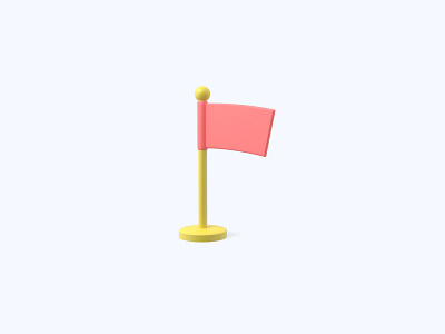 Flag 3D icon