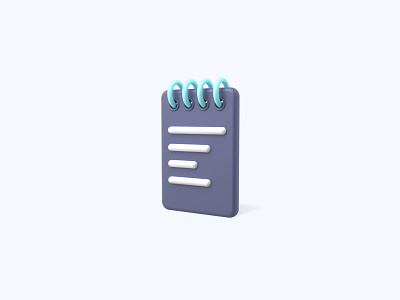 Notebook 3D icon