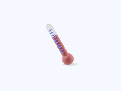 Thermometer 3D icon